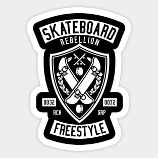 Skateboard Rebellion Sticker